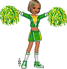 Green Cheerleader