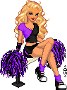 Purple Cheerleader